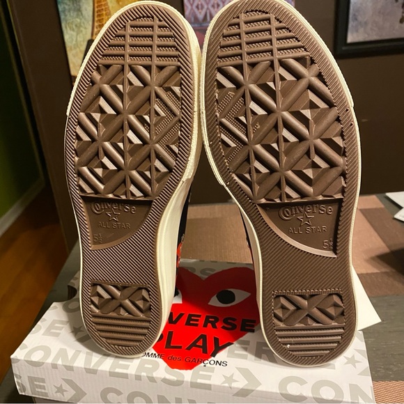 NWT Converse COMME des GARÇONS High Top Sneakers - Picture 7 of 8
